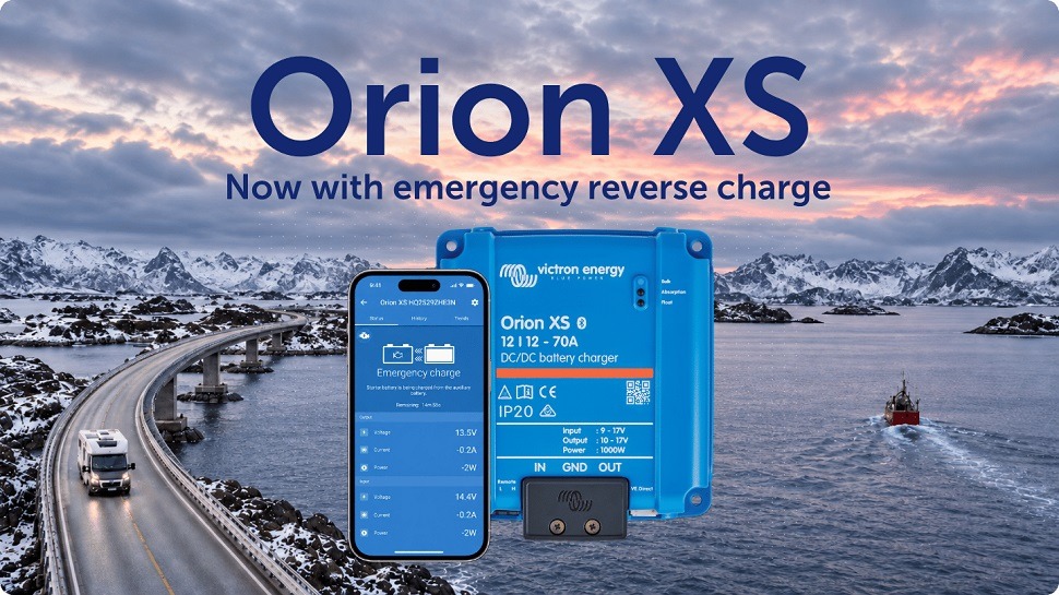 Victron Energy: Firmware v1.15 introduces emergency reverse charging for Orion XS chargers