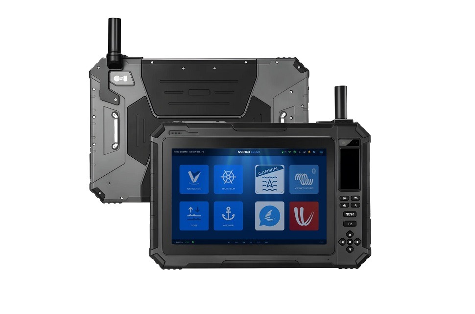 Vortex Marine: Launch of Scout portable marine navigator featuring chart-satellite blending slider